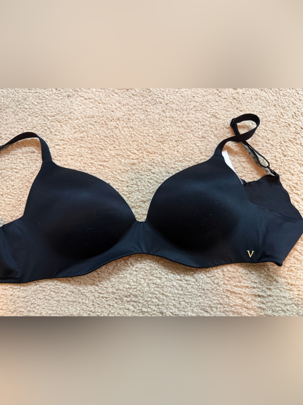 Victorias Secret-Black Seamless T-Shirt Bra - Smooth, Everyday Support